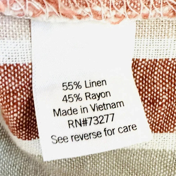 NWT SONOMA Women Mid Rise Pockets Ultra Waistband Striped Shorts Plus Size 2X - Picture 6 of 6